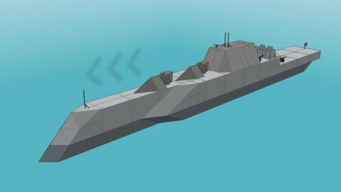 Title: mini zumewalt class - got enough VLS to grind airbase finally!! / Author: Keri The Gladiator