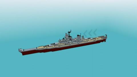 Title: USS Montana BB-67 | bro seriously copied the montana and put 460s / Author: R4ptor808