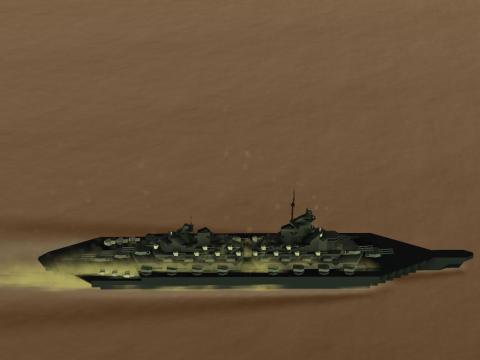 Title: U.S.S. Intrepid  sometimes I have to use actual guntubs otherwise my mk45s won’t fire forward and aft / Author: immerbesser