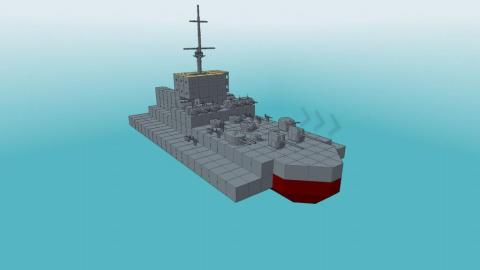 Title: 200毫米轻甲船只模板 / Author: