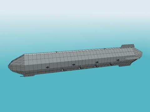 Title: USS Long Island (ZRCV6) - after checking that the floating block glitch is alive and well  - chaychuch  / Author: