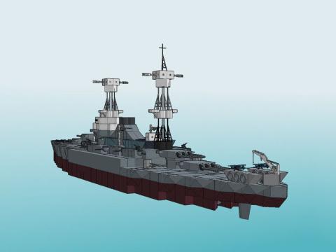 Title: USS South Dakota (1920) - as long as the planes and runway are on the same level and there are no obstructions in between the planes will float to the runway and take off / Author: