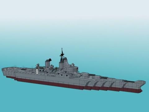 Title: USS New Jersey - and like IAP said, ur super warship is too low in the water. u can still add a layer or 2 even at 81 - chaychuch / Author: