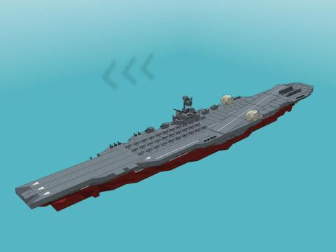 Title: USS Faramont (CV-24) Yo whats up everyone Im back I only build this one ship I grinded so much this week I really like both of your mega carriers Clay and Enoch.   -Birdie717- / Author: